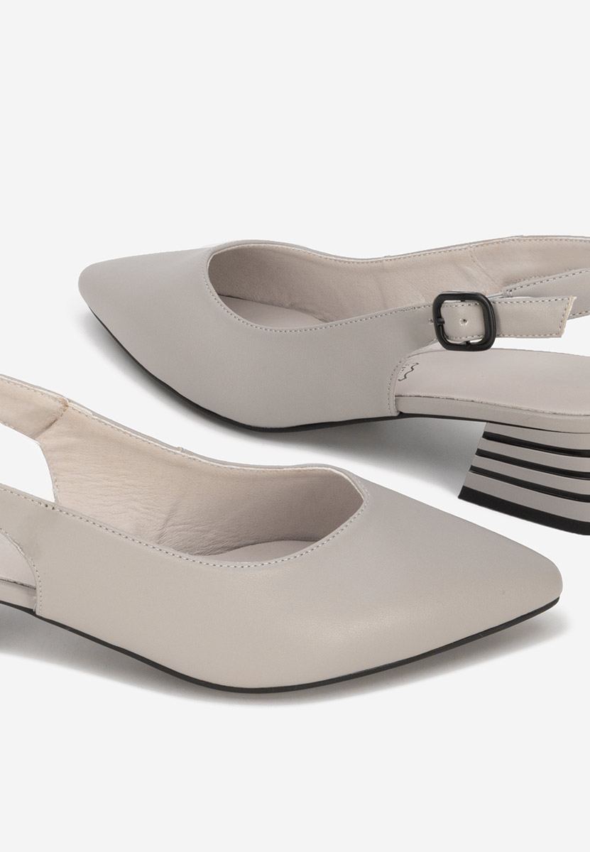 Γόβες slingback Ranina γκρι