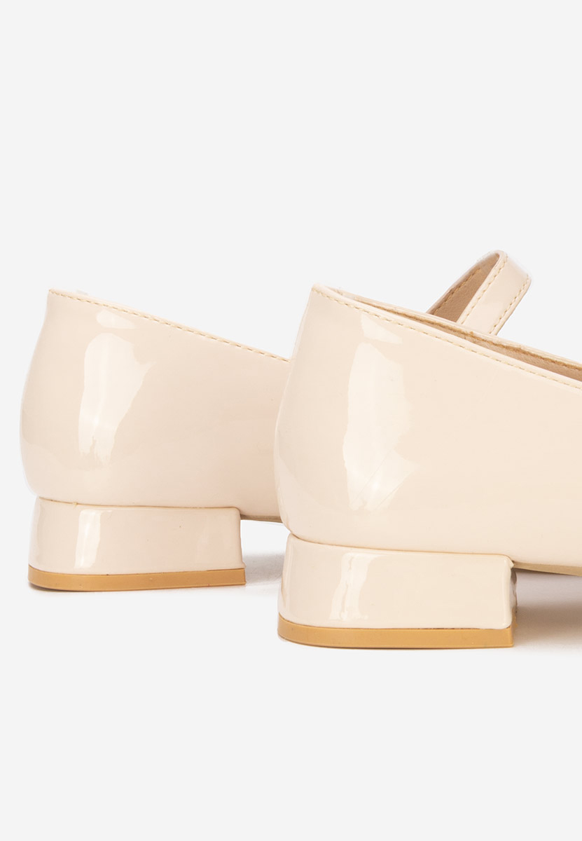 Γόβες με χαμηλό τακούνι Jenelle V2 μπεζ