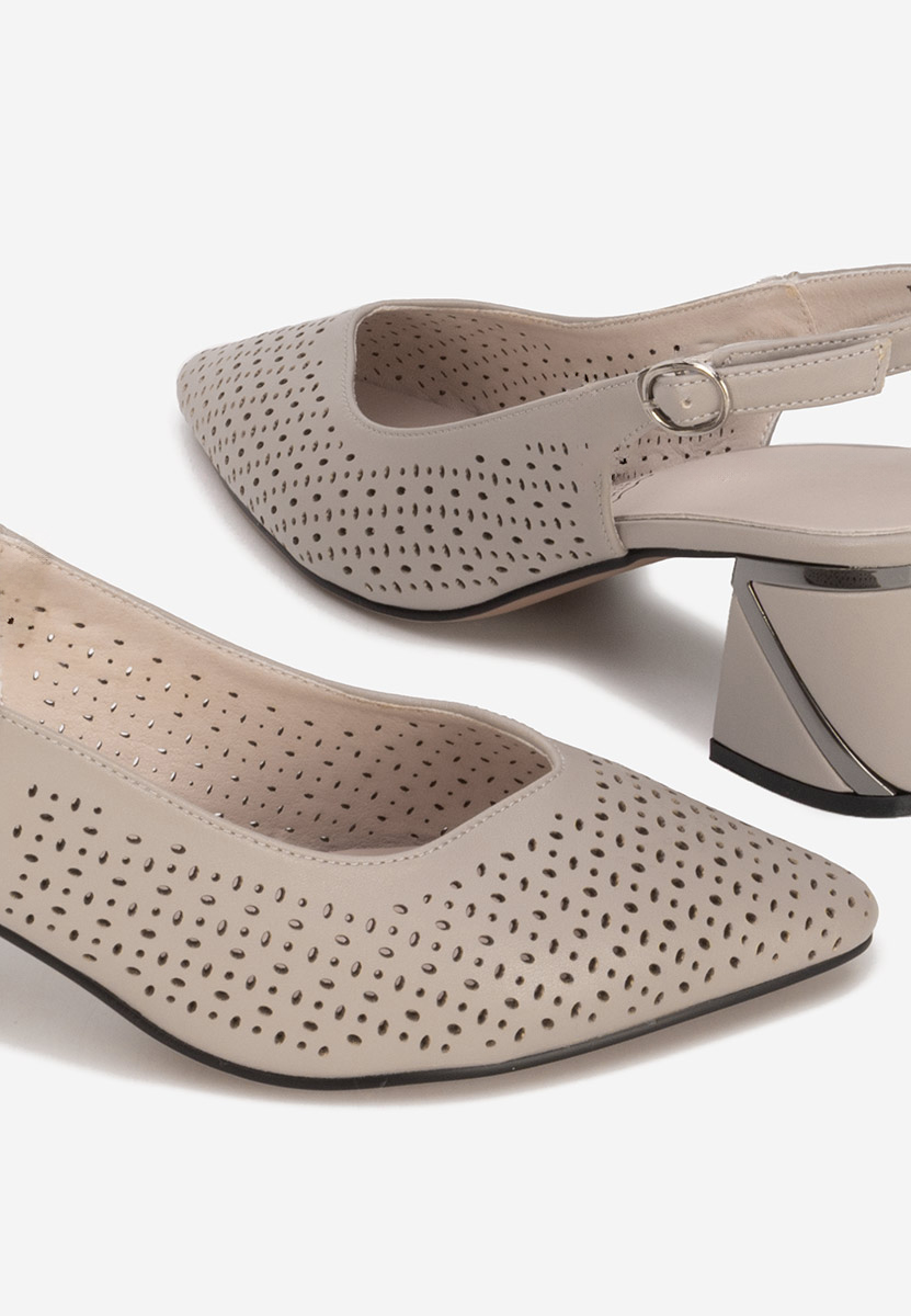 Γόβες slingback Fermina γκρι