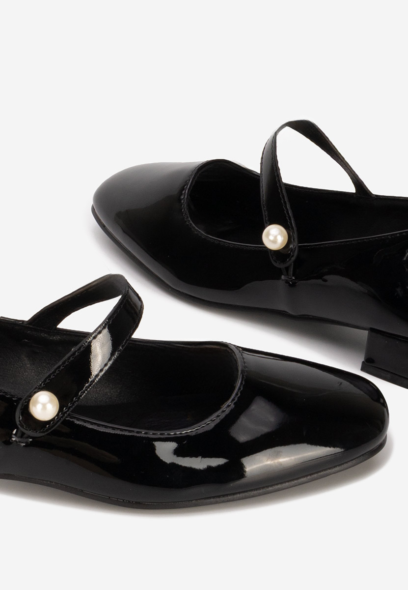 Γόβες με χαμηλό τακούνι Jenelle V2 μαύρα