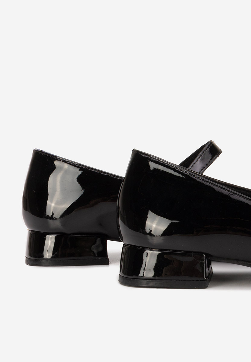 Γόβες με χαμηλό τακούνι Jenelle V2 μαύρα