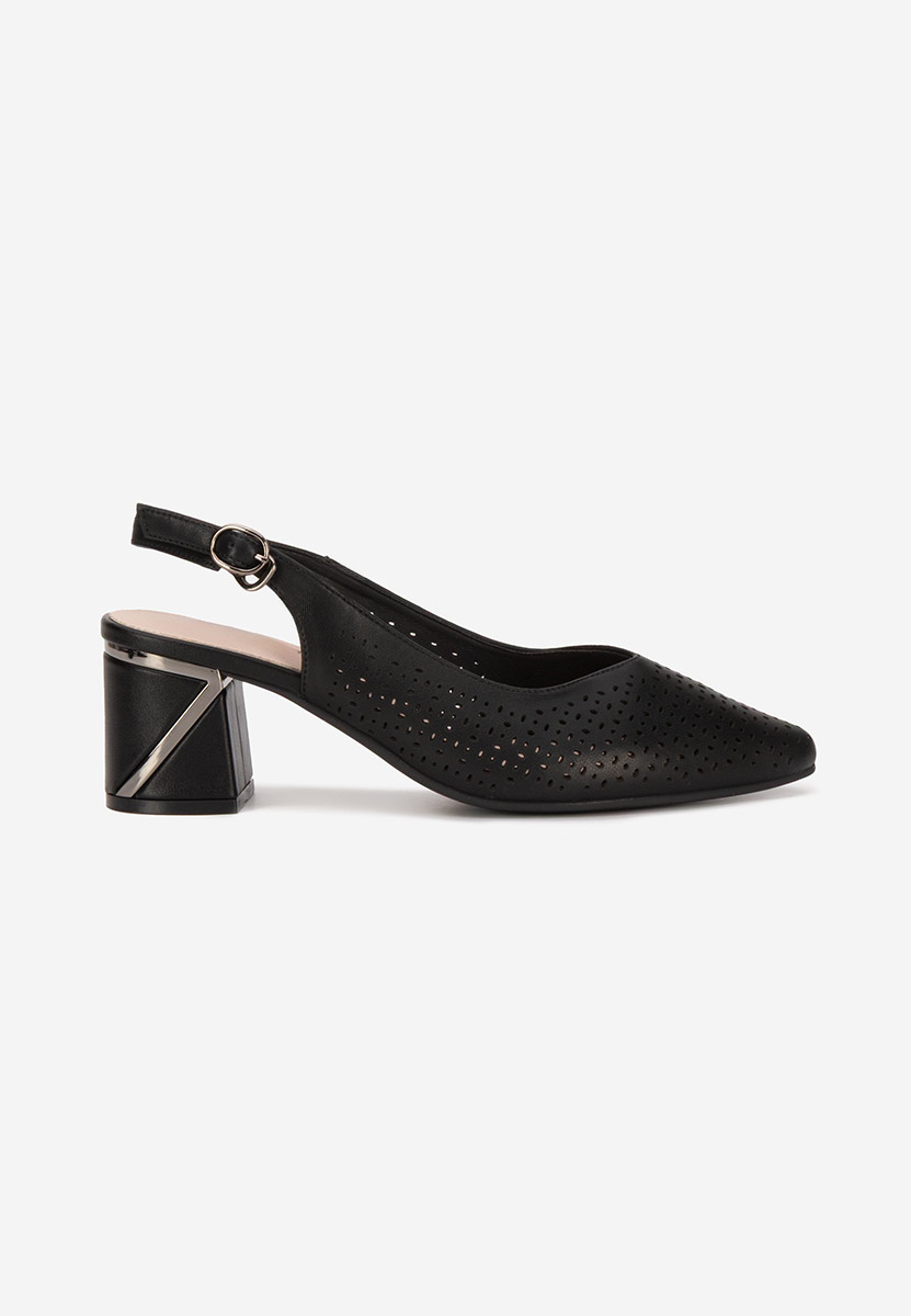 Γόβες slingback Fermina μαύρα