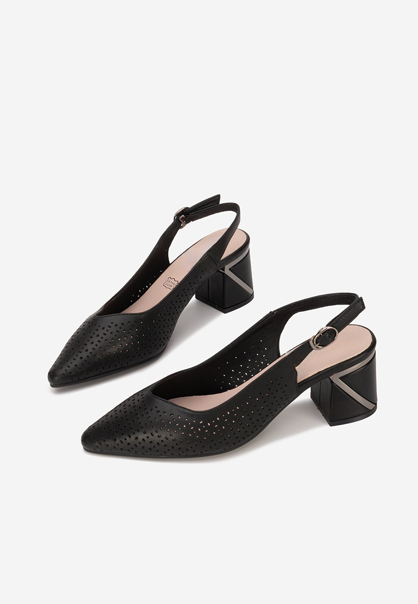 Γόβες slingback Fermina μαύρα