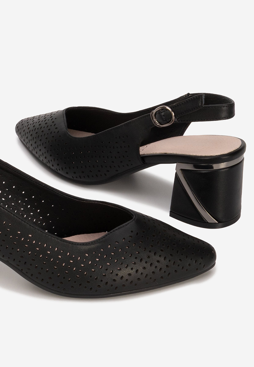 Γόβες slingback Fermina μαύρα