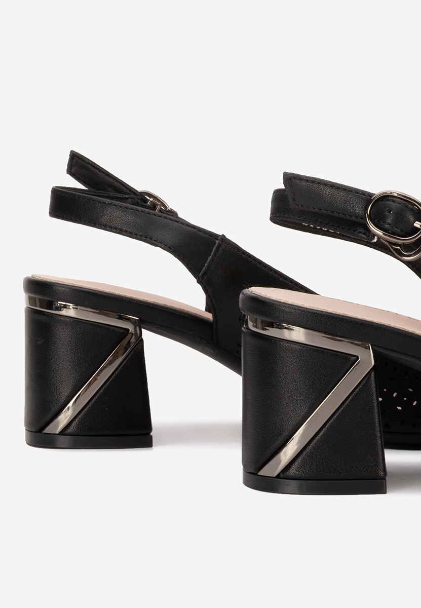 Γόβες slingback Fermina μαύρα