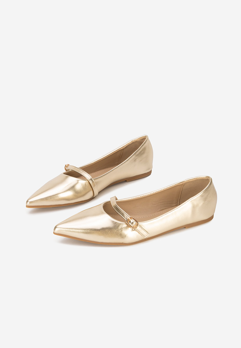 Μπαλαρίνεσ μυτερεσ Izaura χρυσο
