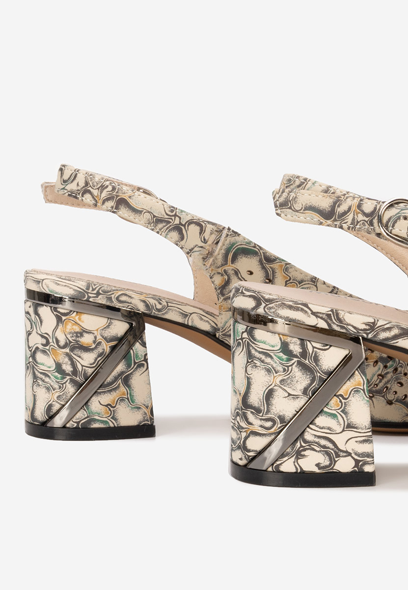 Γόβες slingback Fermina πολυχρωμο