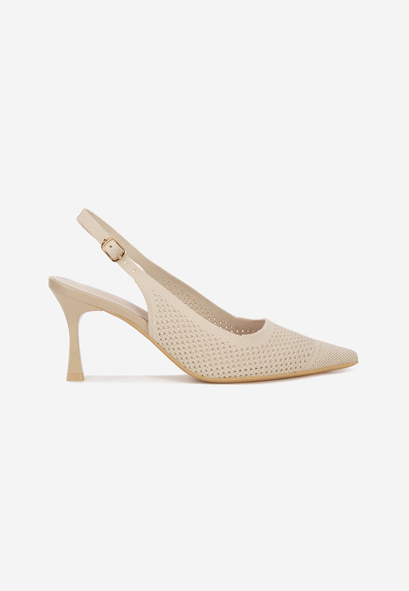 Γόβες slingback Veliria μπεζ