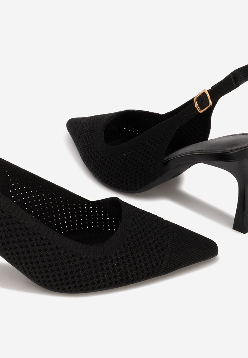 Γόβες slingback Veliria μαύρα