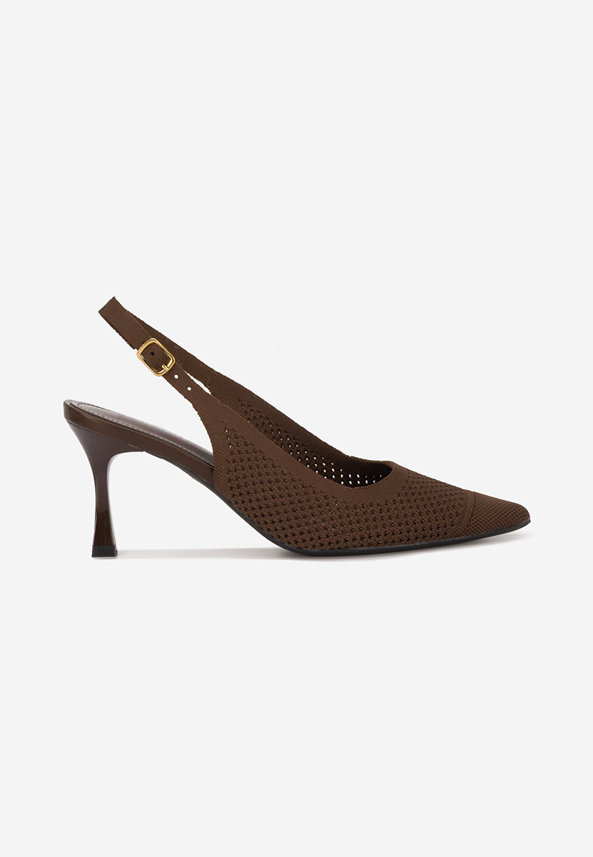 Γόβες slingback Veliria καφε