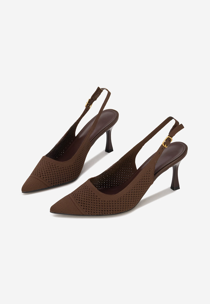 Γόβες slingback Veliria καφε