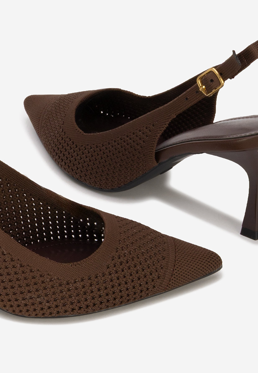 Γόβες slingback Veliria καφε