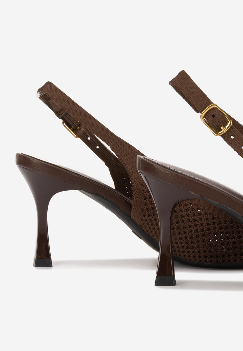 Γόβες slingback Veliria καφε