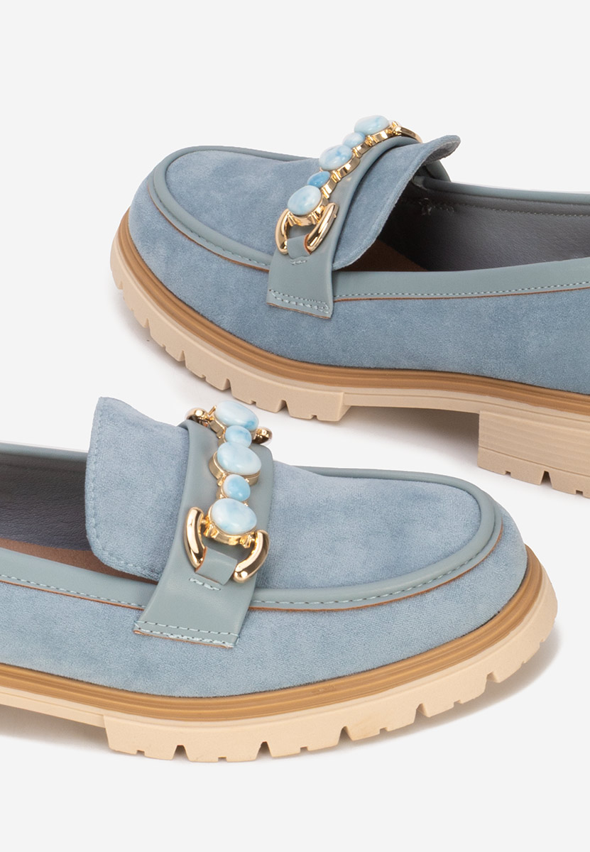 Μοκασίνια γυναικεια Amberlin μπλε