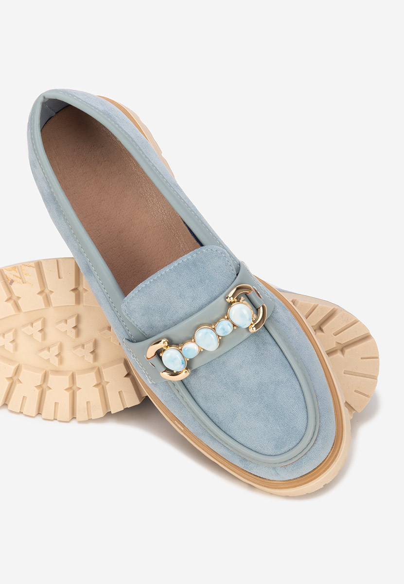 Μοκασίνια γυναικεια Amberlin μπλε