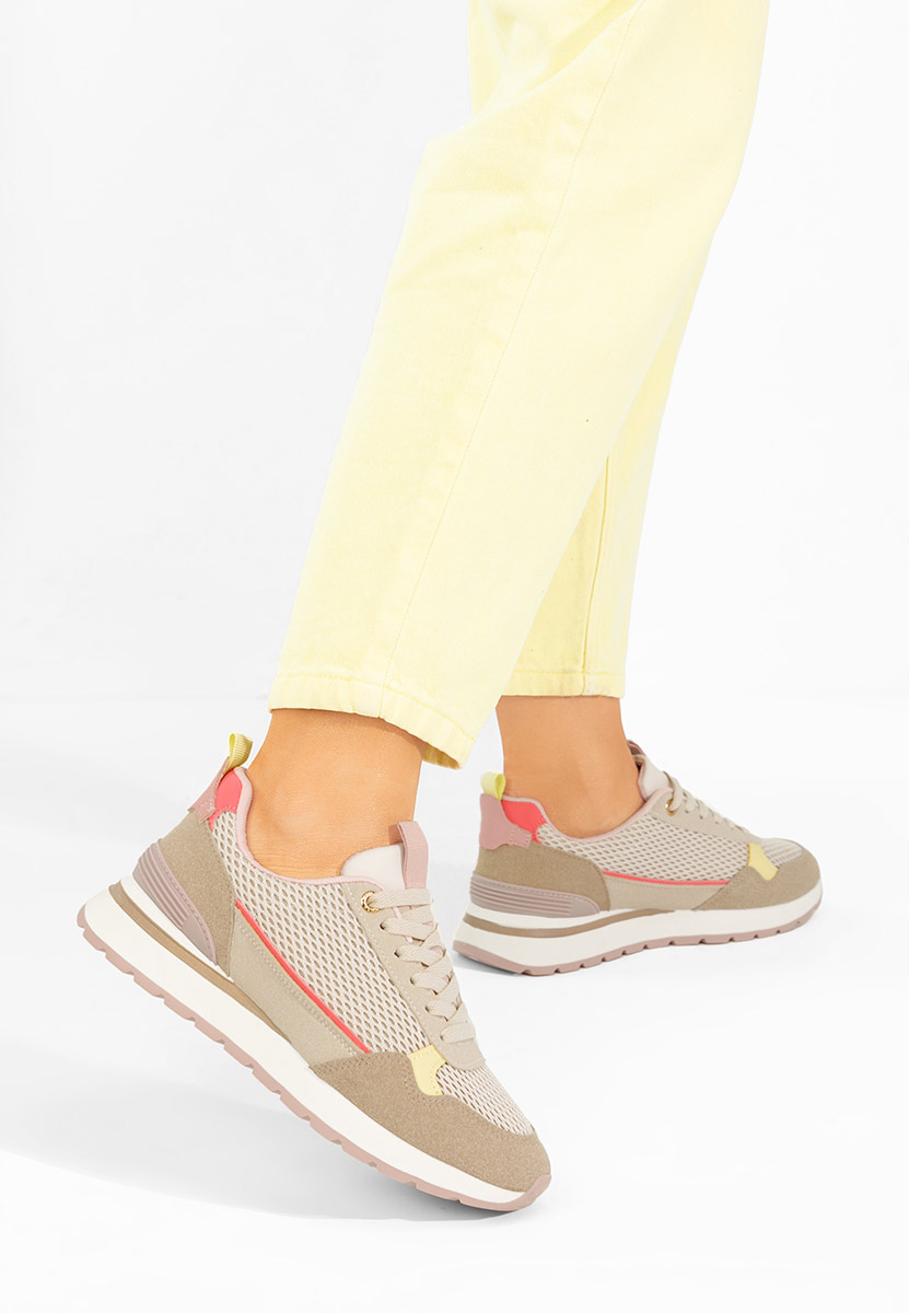Sneakers γυναικεια Helenia μπεζ