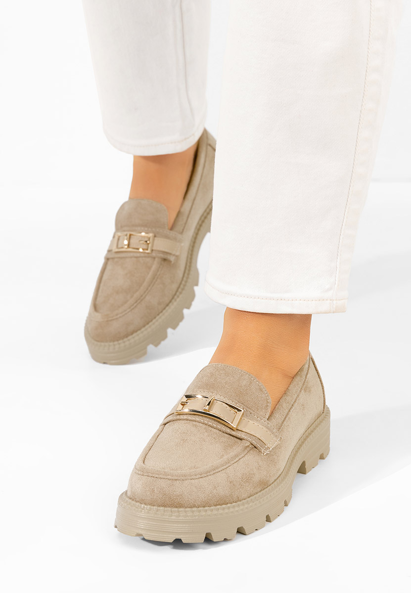 Μοκασίνια γυναικεια Katiana χακι