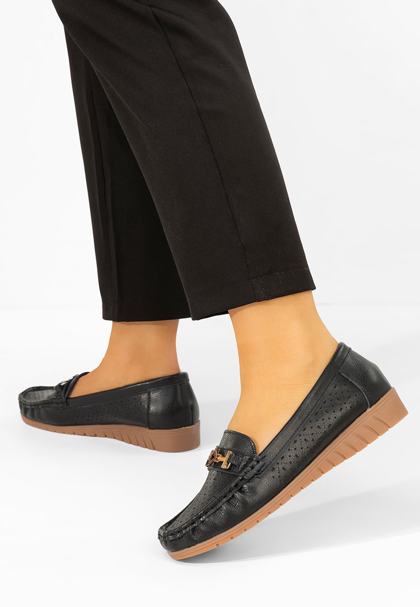 Μοκασίνια γυναικεια Cristella μαύρα