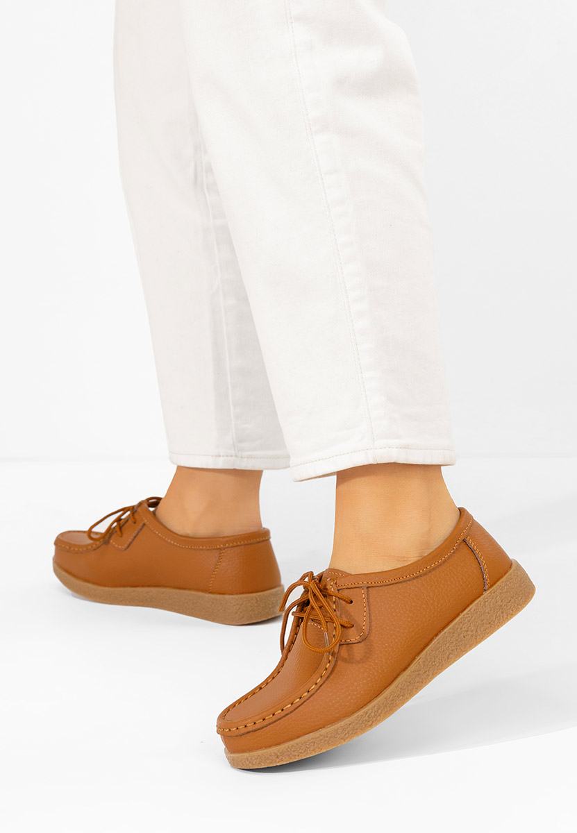 Μοκασίνια γυναικεια Afinia ταμπά