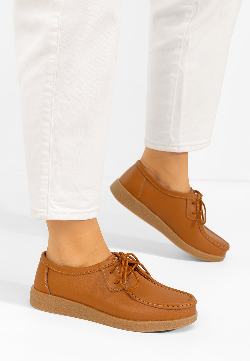 Μοκασίνια γυναικεια Afinia ταμπά