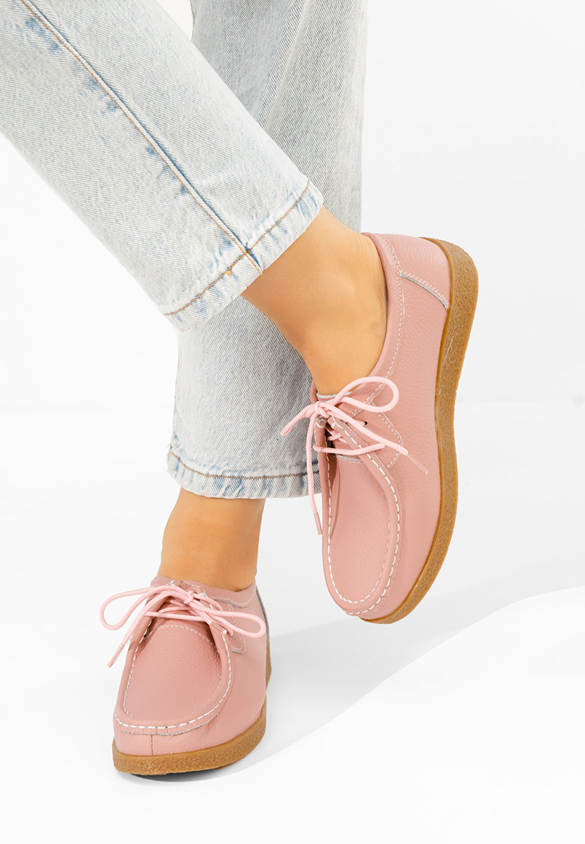 Μοκασίνια γυναικεια Afinia ροζ