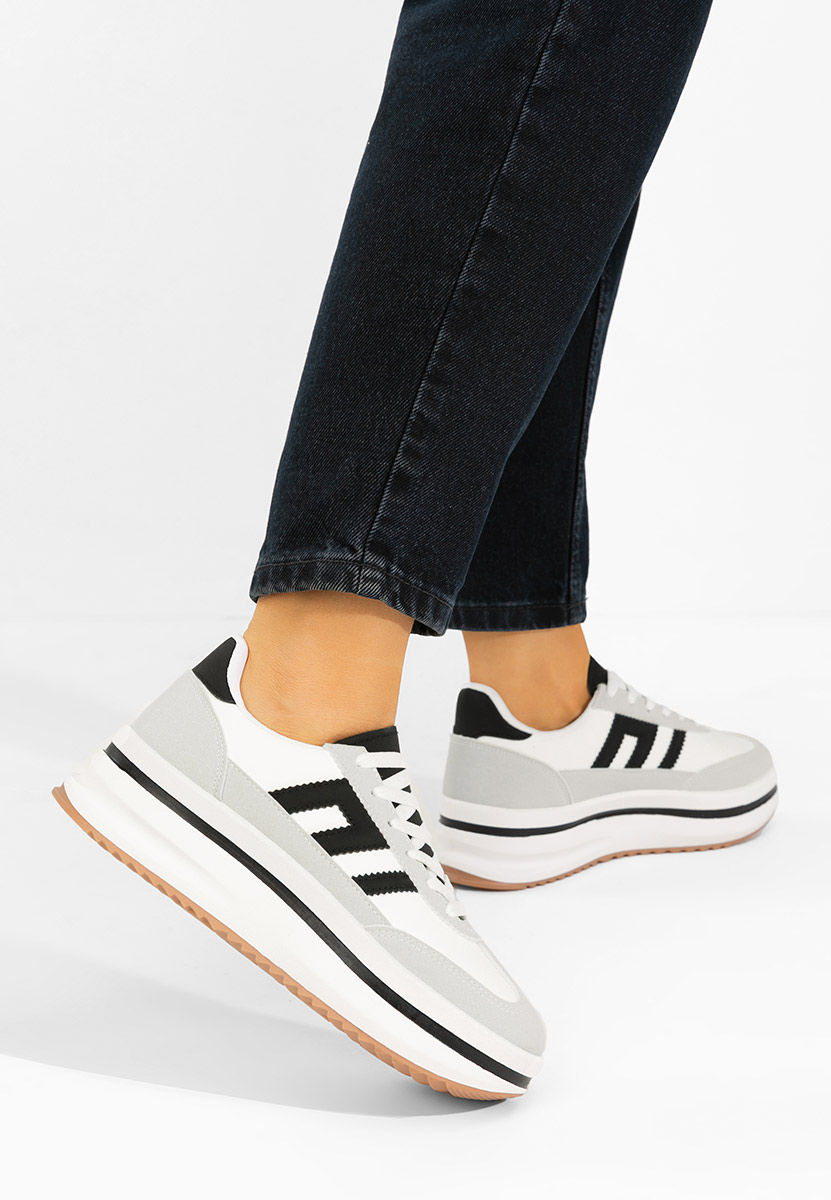 Sneakers με πλατφόρμα Jesie λευκά