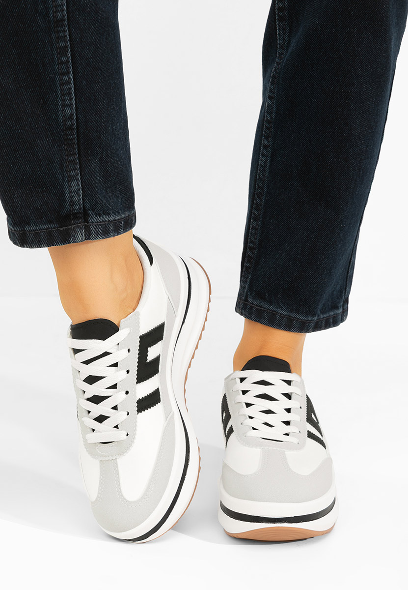 Sneakers με πλατφόρμα Jesie λευκά