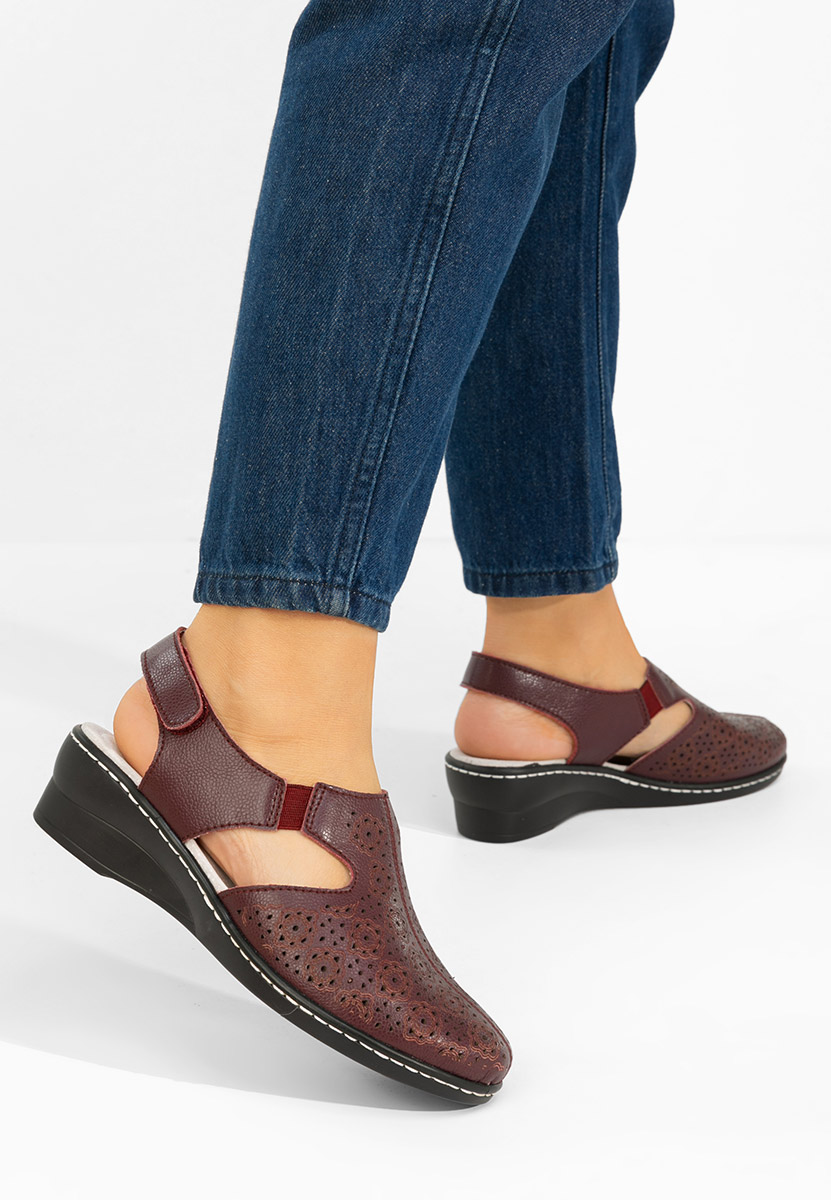 Γόβες slingback Ofelya μπορντό