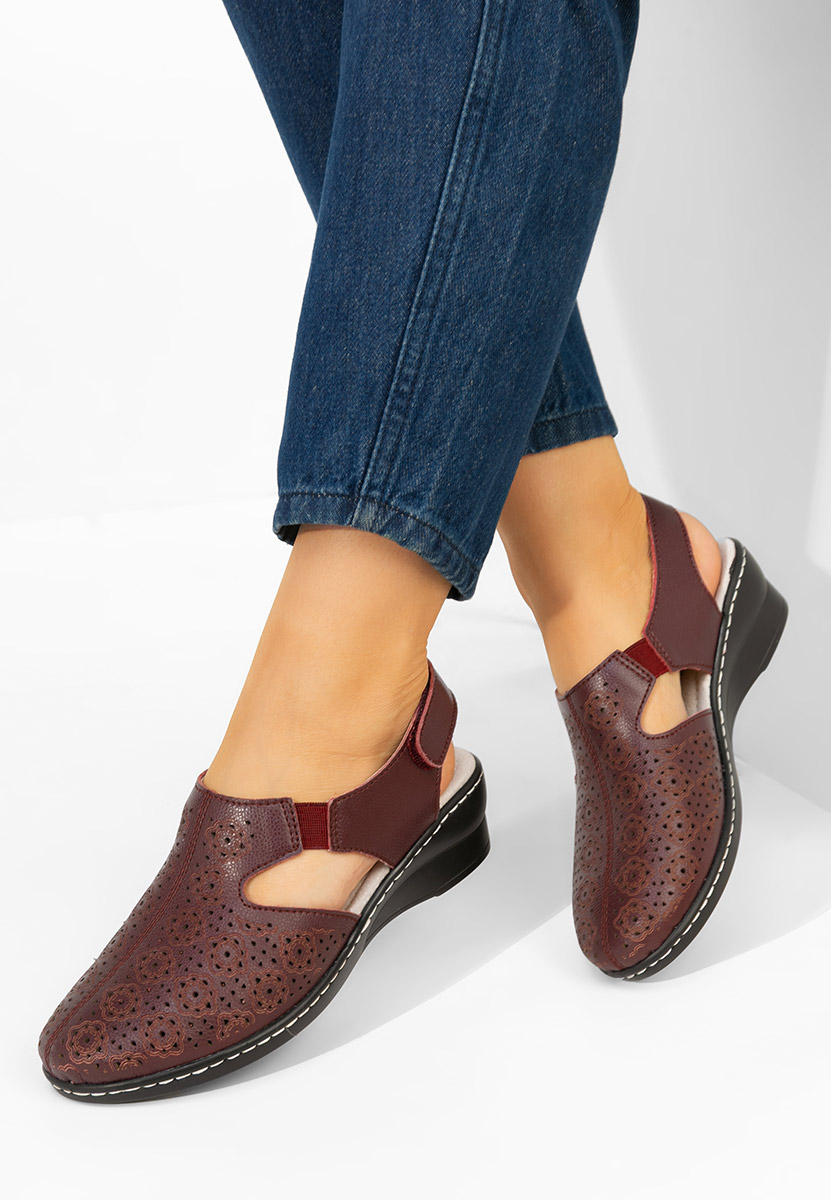 Γόβες slingback Ofelya μπορντό