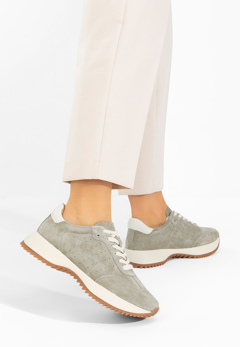 Sneakers γυναικεια δερματινα Yasminia γκρι