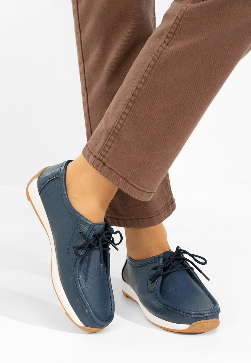 Δερμάτινα μοκασινια γυναικεια Solenia Νειβι