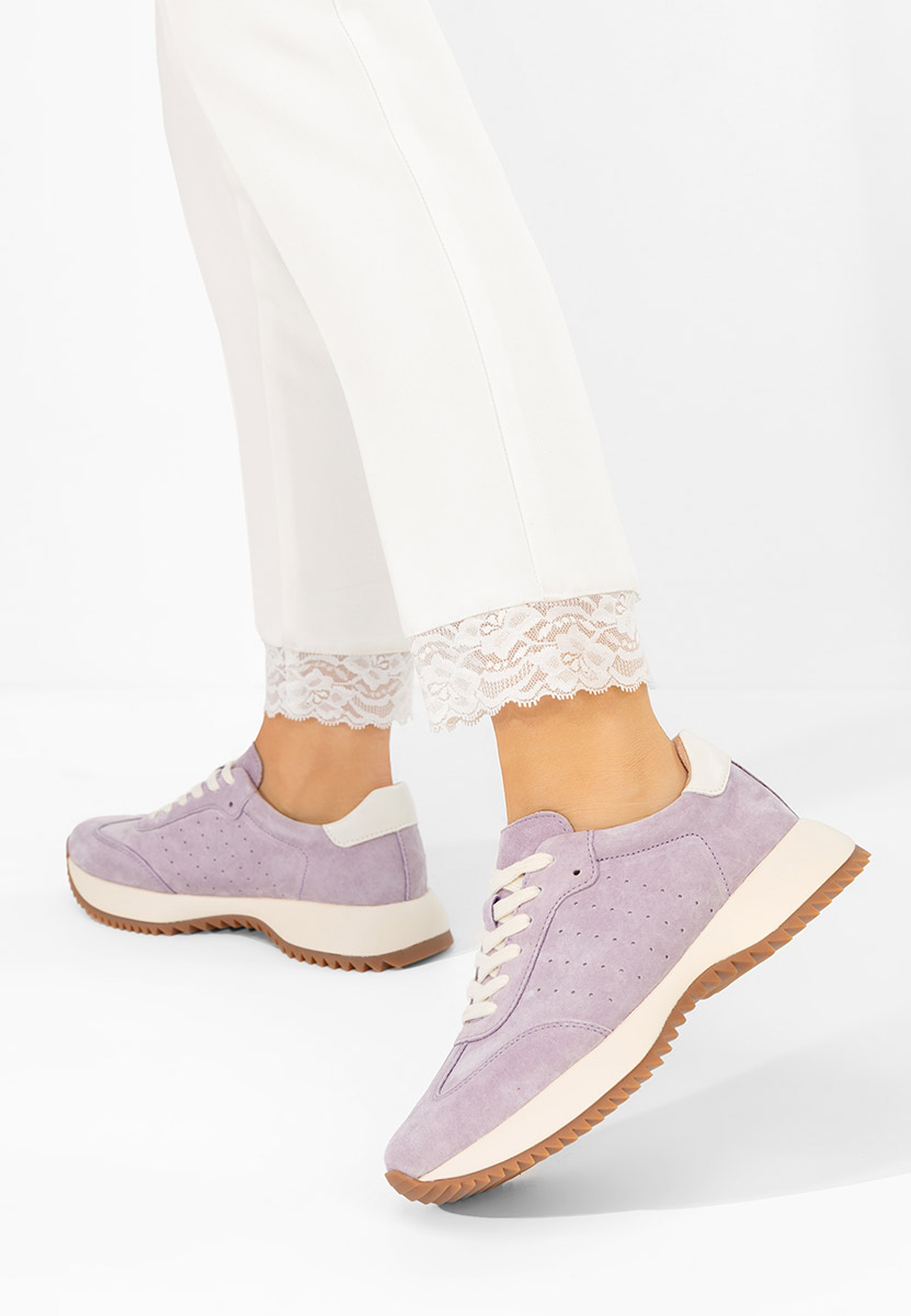 Sneakers γυναικεια δερματινα Yasminia μωβ