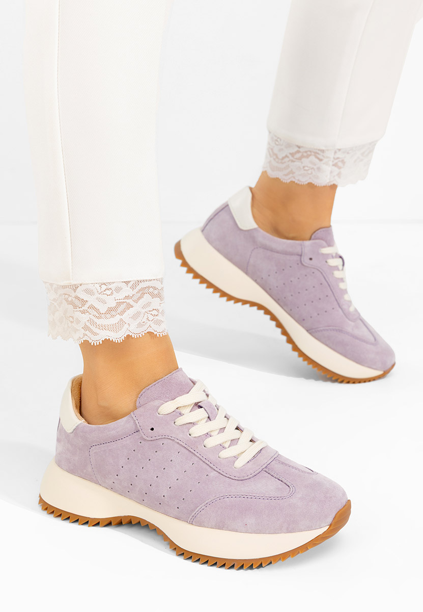 Sneakers γυναικεια δερματινα Yasminia μωβ