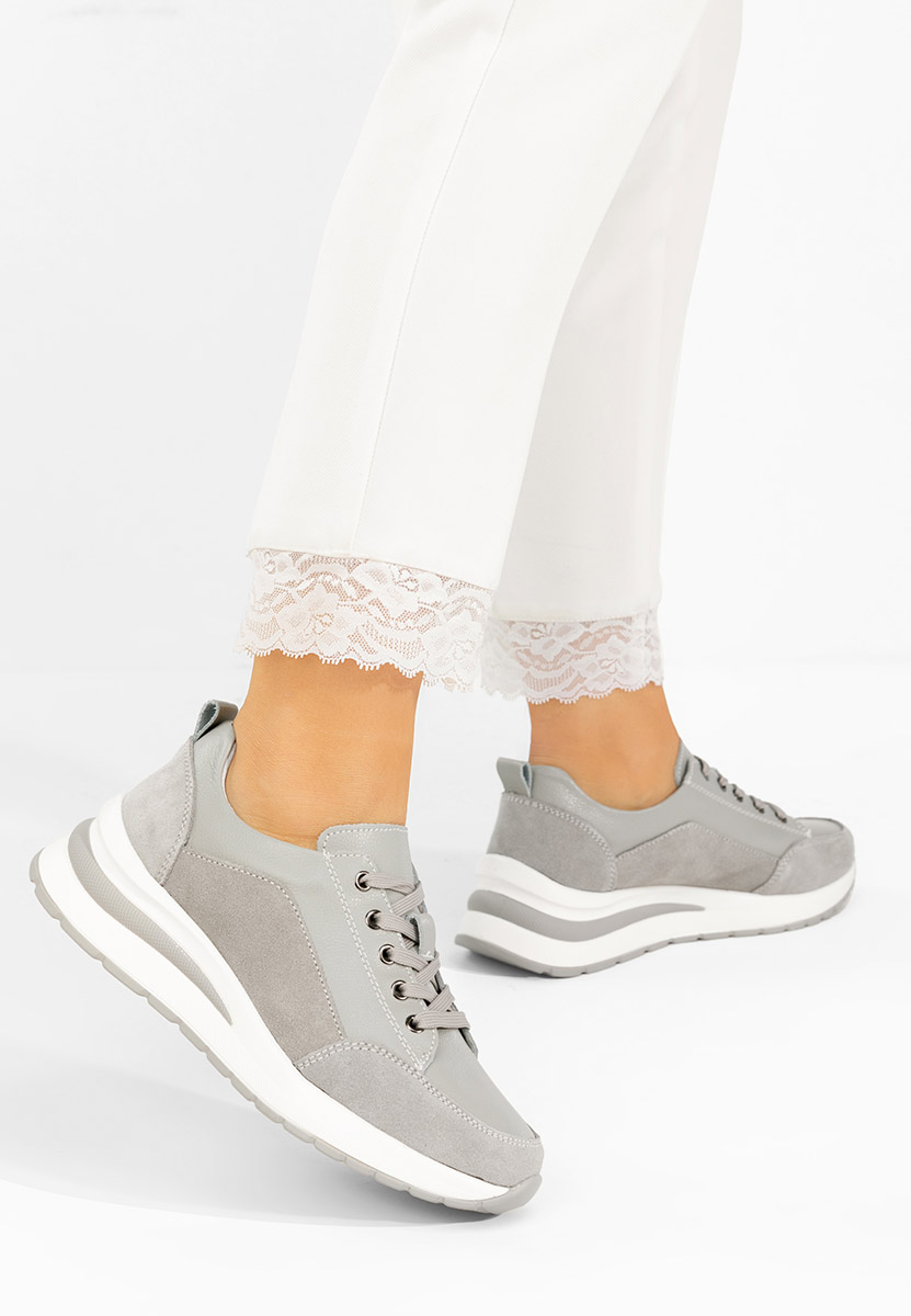Sneakers με πλατφόρμα Janelia γκρι