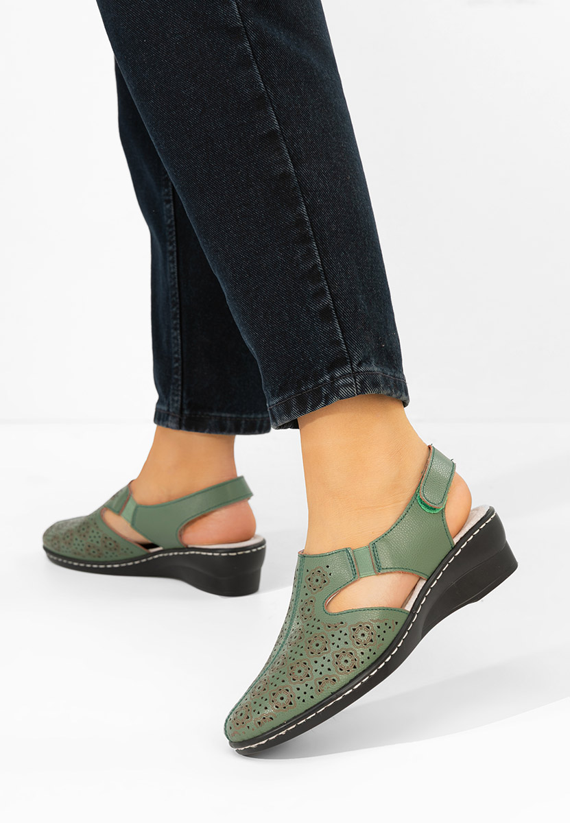 Γόβες slingback Ofelya πρασινο