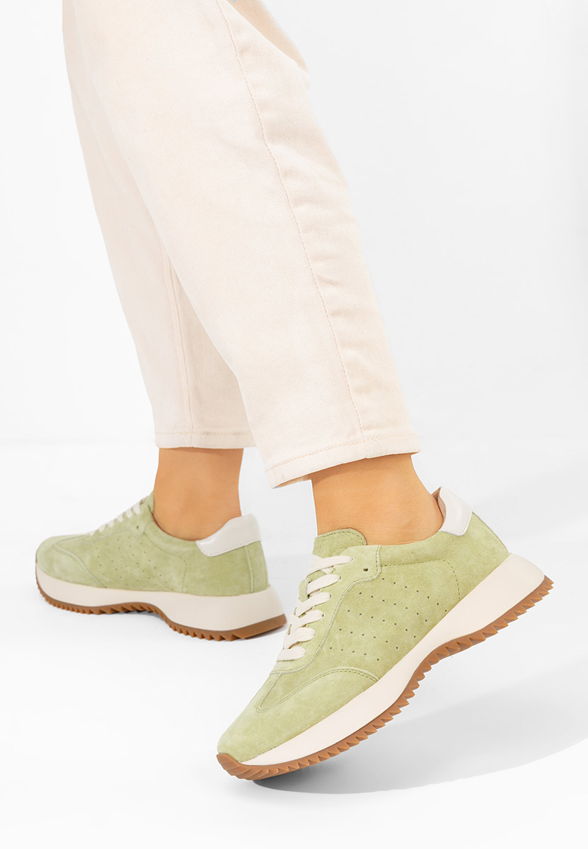 Sneakers γυναικεια δερματινα Yasminia πρασινο
