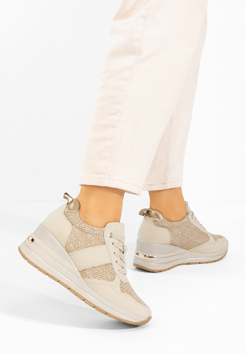 Sneakers με πλατφόρμα Izadora μπεζ