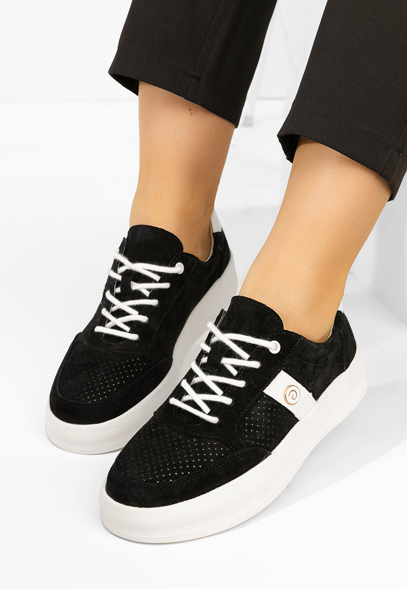 Sneakers γυναικεια δερματινα Jayne μαύρα