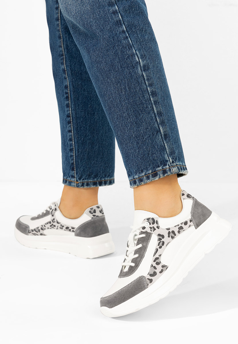 Sneakers γυναικεια δερματινα Arkania λευκά