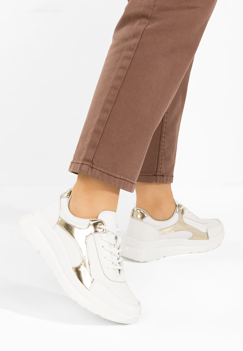 Sneakers γυναικεια δερματινα Arkania V2 λευκά