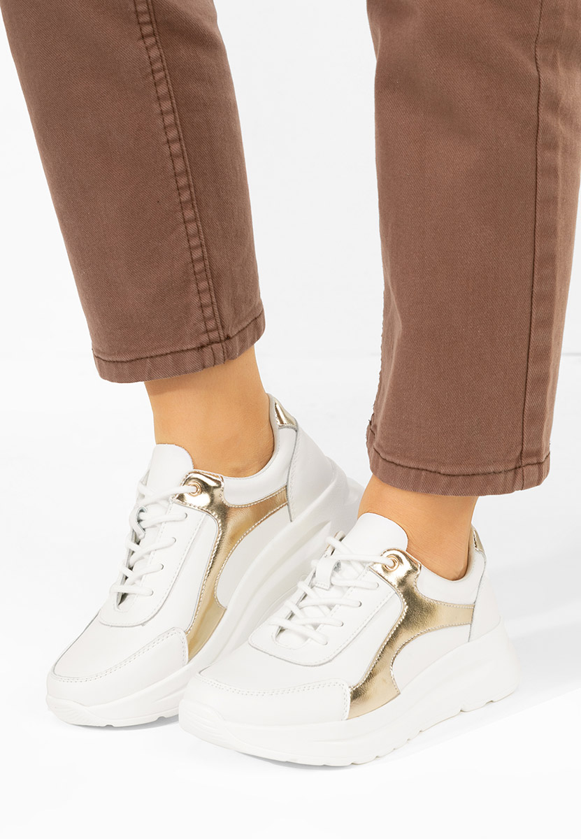 Sneakers γυναικεια δερματινα Arkania V2 λευκά