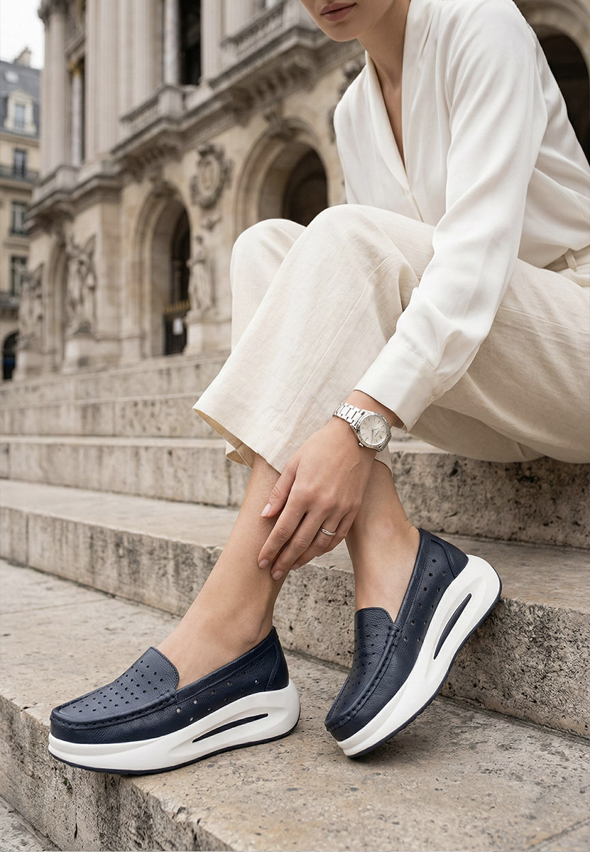 Μοκασίνια με πλατφόρμα Laurea Νειβι