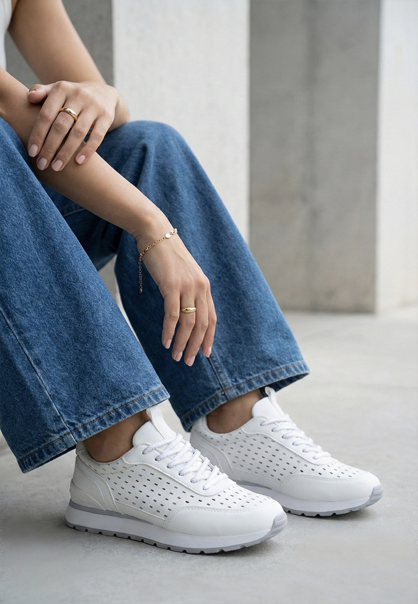 Sneakers γυναικεια Zenada λευκά