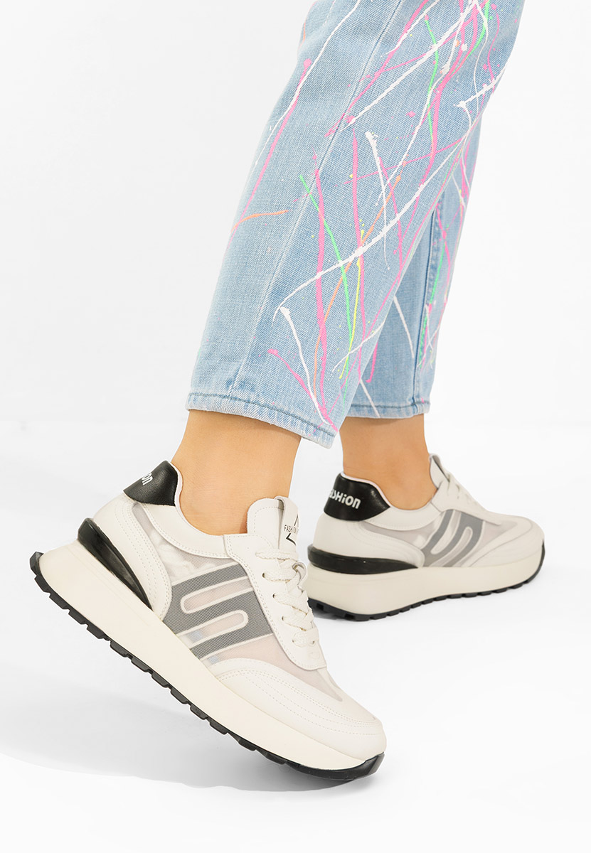 Sneakers γυναικεια δερματινα Vladia V2 μπεζ