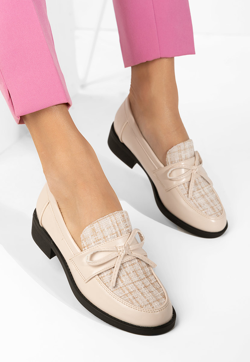 Μοκασίνια γυναικεια Aliera μπεζ