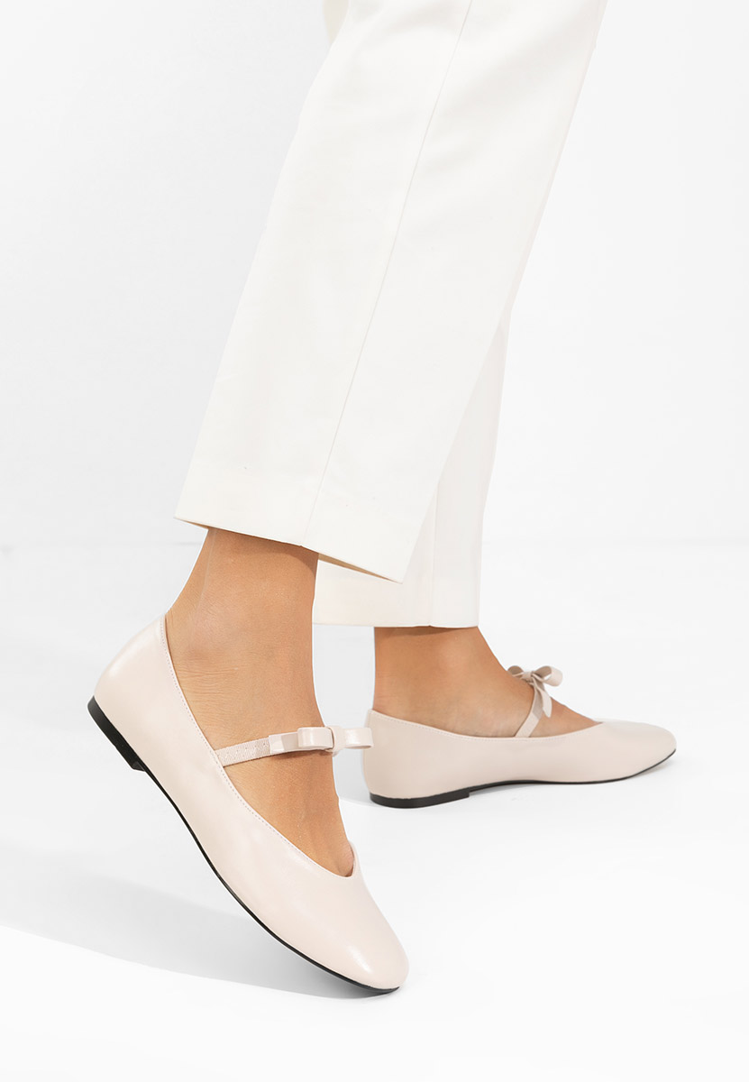 Γυναικείες μπαλαρίνες Iviona μπεζ