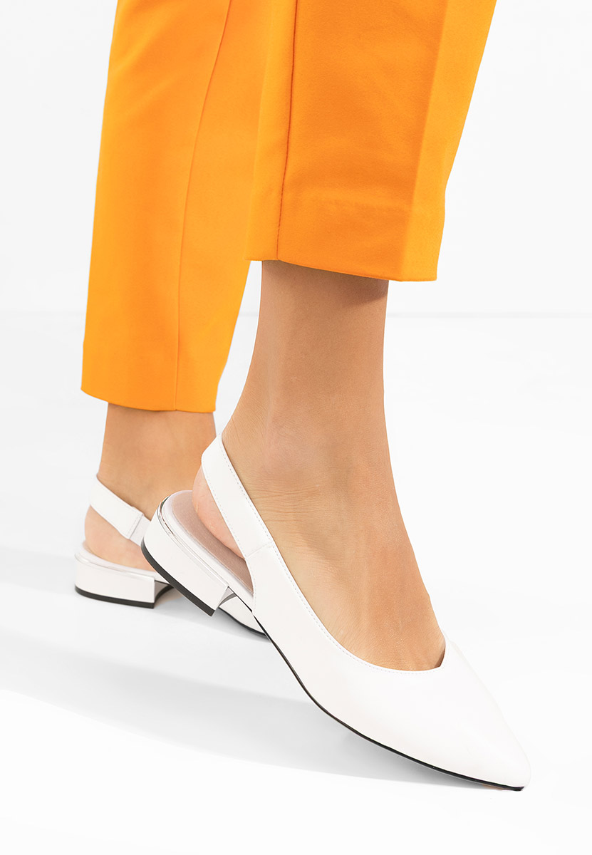 Γόβες slingback Melizia λευκά