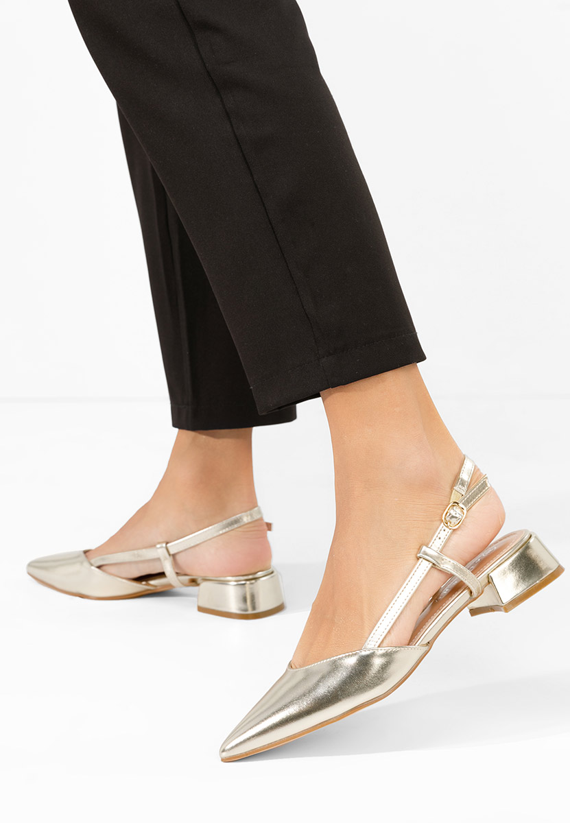 Γόβες slingback Otilya χρυσο