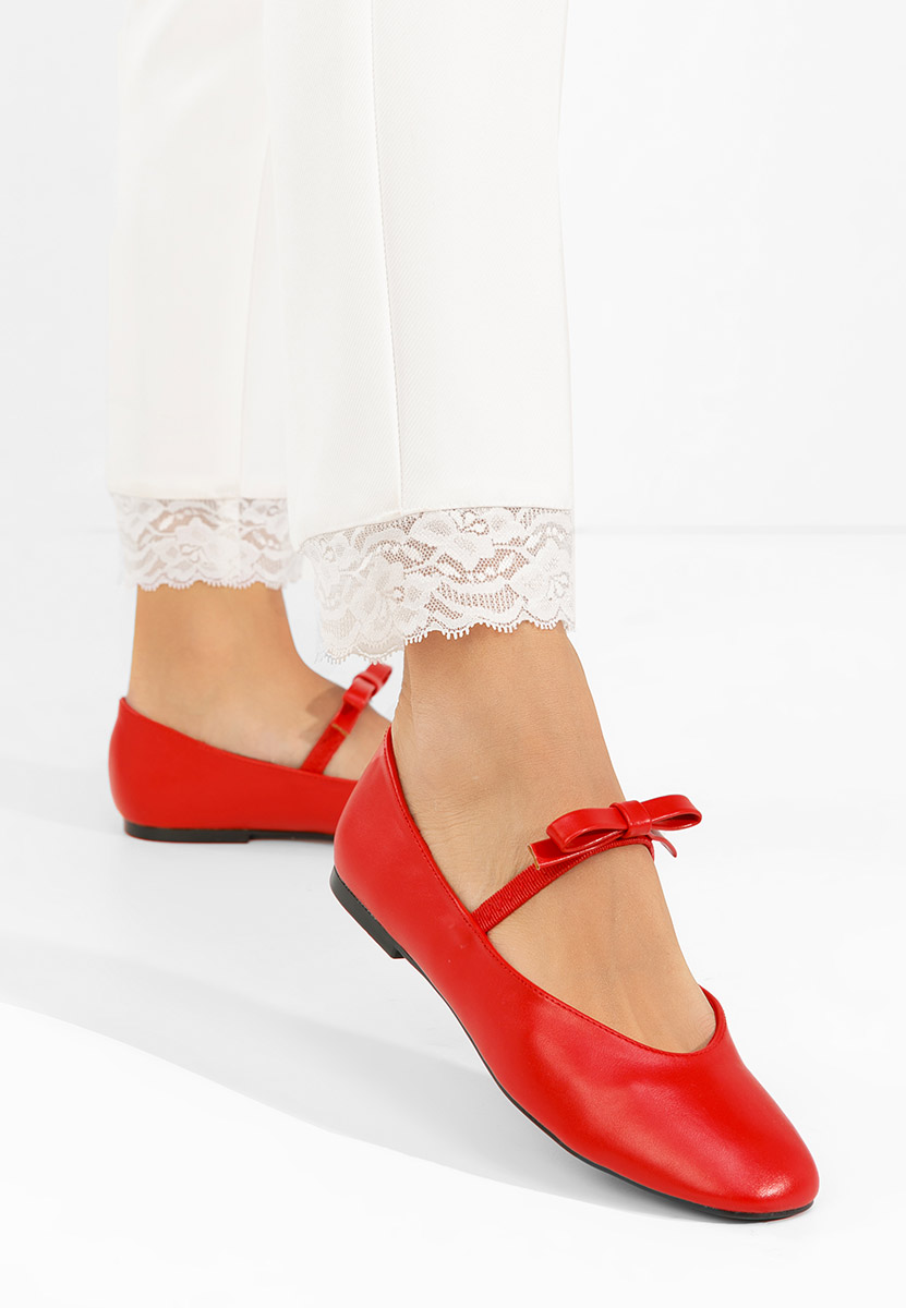 Γυναικείες μπαλαρίνες Iviona κοκκινο