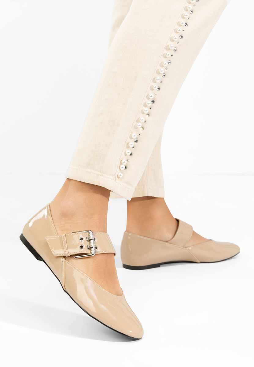 Γυναικείες μπαλαρίνες Katalea μπεζ